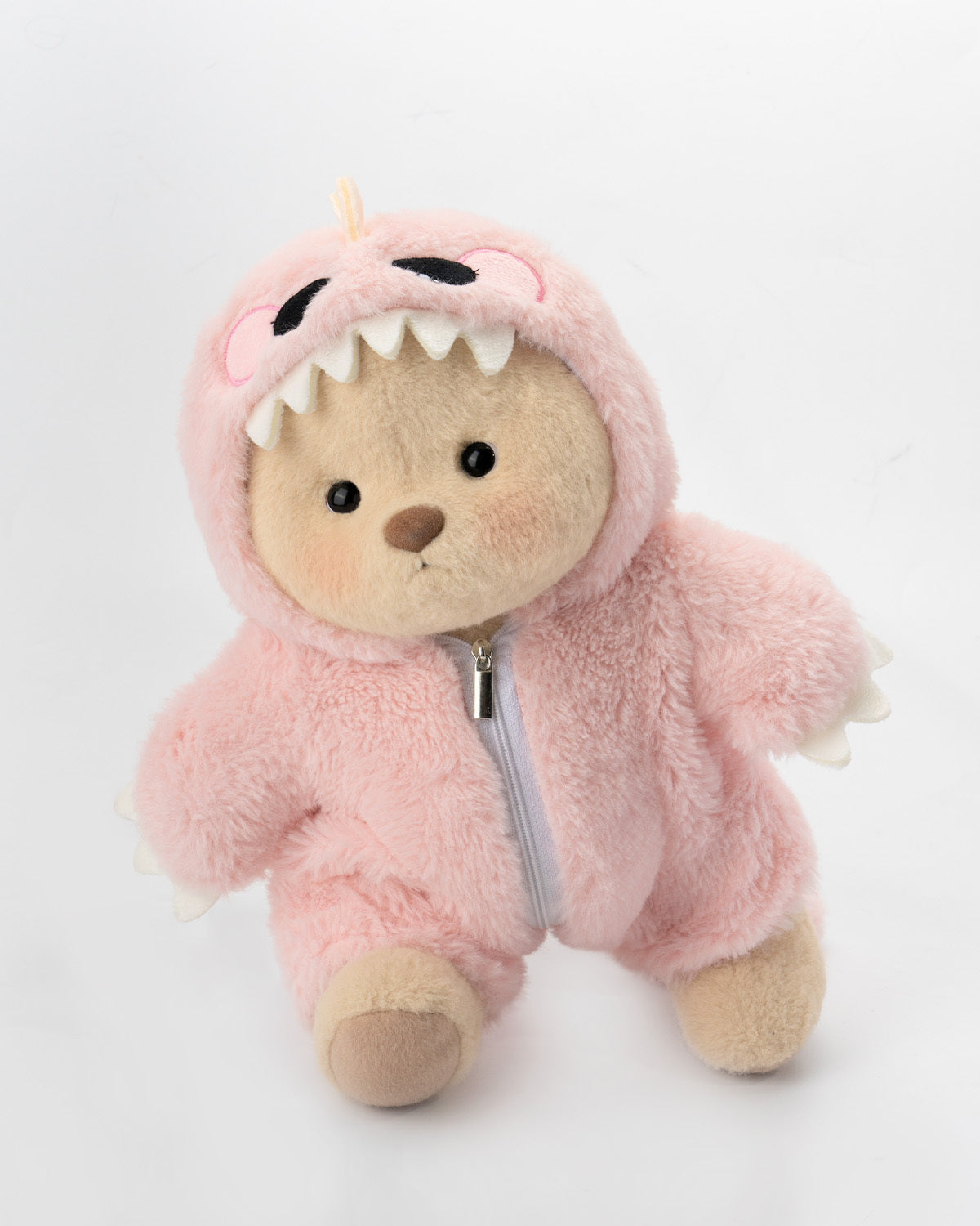 Pembe Tüylü Dino Puffy Kostümü