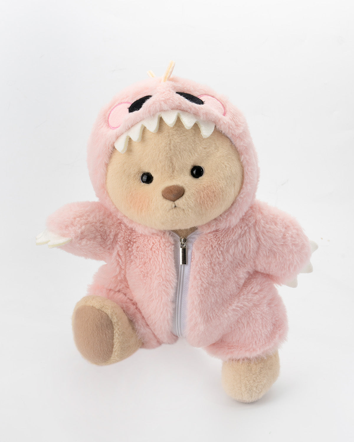 Pembe Tüylü Dino Puffy Kostümü