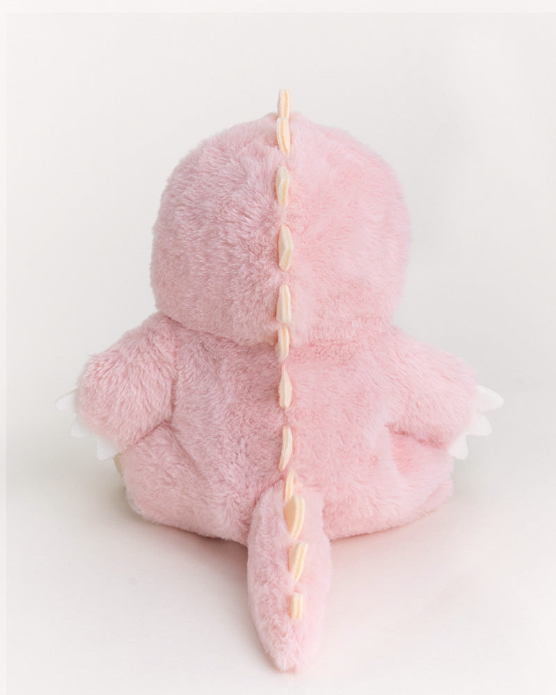 Pembe Tüylü Dino Puffy Kostümü